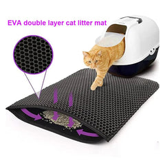 Purrrfect Cat Litter Mat: Waterproof, Non-Slip, Easy to Clean, Urine-Proof