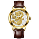 Dragon Fashion Crystal Men's Quartz Watch Stylish Waterproof