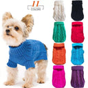 Knitted Dog Sweater: Cozy Winter Fashion for Small Breeds