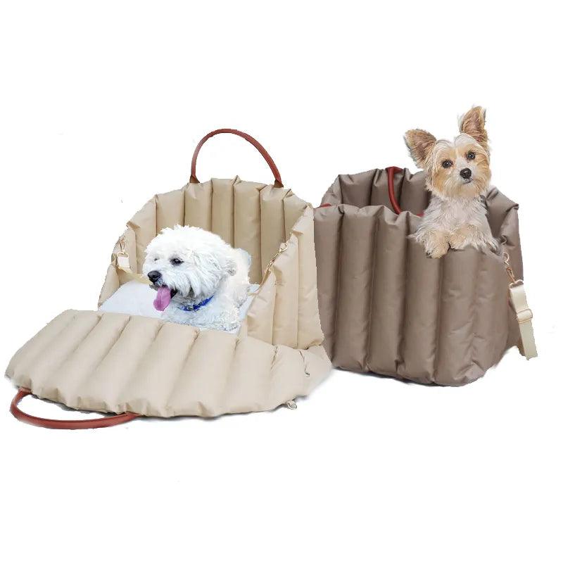 Portable Pet Dog Car Seat Carrier for Small Dog Cat Travel - Ensuring Safety and Comfort on the Go  ourlum.com   