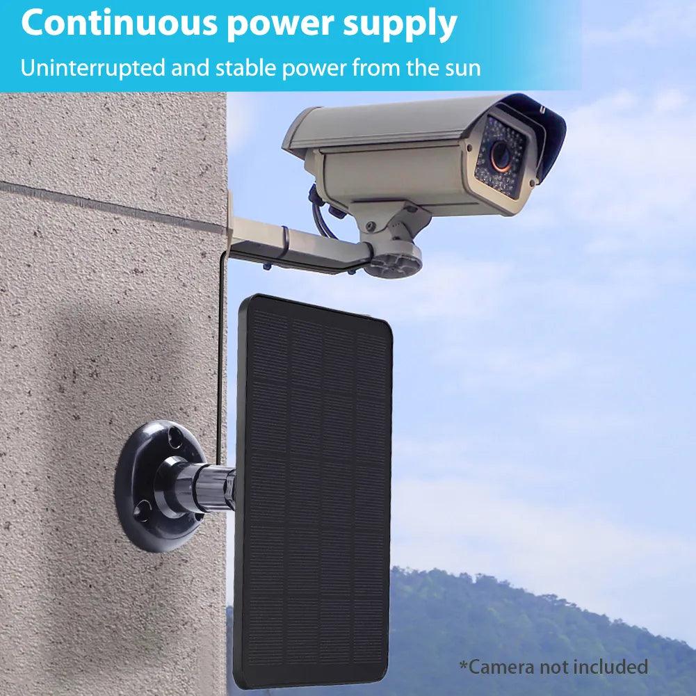 Solar Panel Charger for Security Camera and Small Home Light System  ourlum.com   