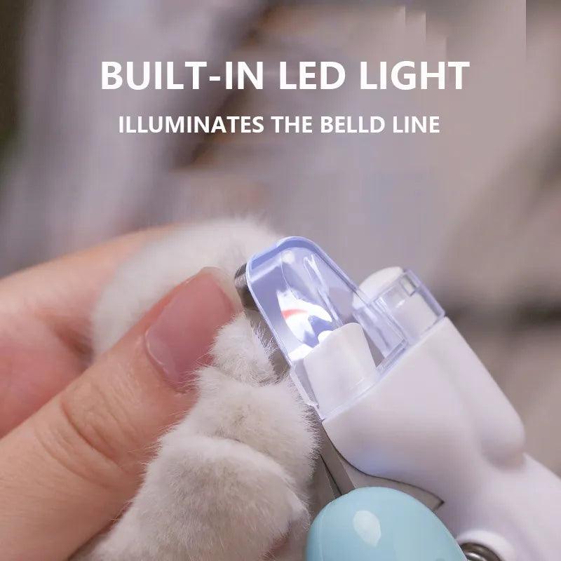 Professional LED Pet Nail Clippers for Dogs Cats Small Animals - Safe Grooming Solution  ourlum.com   