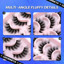 3D Fluffy Wispy False Eyelashes for a Natural, Glamorous Look - Cruelty-Free & Easy to Apply