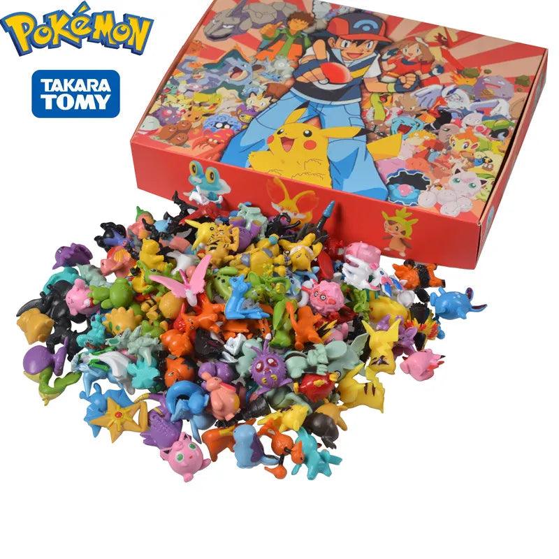 Pokemon Pikachu Action Figure Toy Set - Collectible Anime Ornamental Decoration & Christmas Gift  ourlum.com   