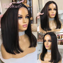 Ash Blonde Lace Front Bob Wig - Premium Human Hair Wig