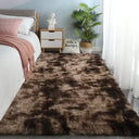 Gray Carpet for Living Room Plush Rug Soft Velvet Mats