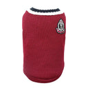 Dog Cat V-neck Teddy Knitted Vest - Winter Warm Apparel  ourlum.com Wine Red 5XL 