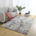 Gray Carpet for Living Room Plush Rug Soft Velvet Mats