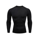 Men's Long Sleeve Compression T-Shirt for Running Training