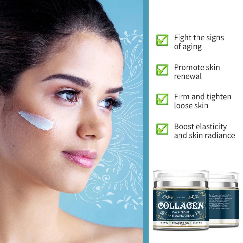 Ultimate Skin Rejuvenation Cream with Collagen, Vitamin C, Retinol, Hyaluronic Acid, Vitamin E  ourlum.com   