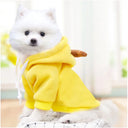 Cute Fruit Dog Clothes for Small Dogs Warm Hoodies Fleece