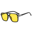 Unisex Vintage Double Bridge Square Sunglasses UV400 Fashion