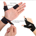 Fingerless Glove LED Flashlight Waterproof Torch Outdoor Tool