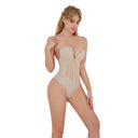 Backless Black Nude Padded Bodysuit - Seamless Shapewear for Every Occasion