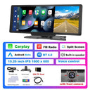 Podofo Wireless Carplay GPS Mirror Enhanced Video Navigation System