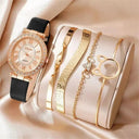 Luxury Women's Quartz Watch Set Elegant Analog Timepiece