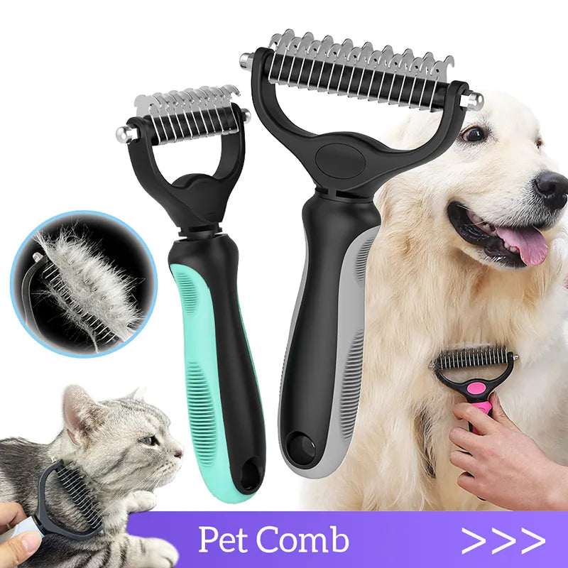 Pet Grooming Comb: Shedding, Trimming, Deshedding Brush  ourlum.com   