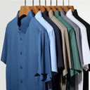 Men's Ultra Stretch Short Sleeve Shirt Business Casual Wear