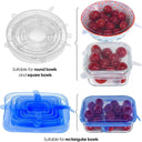 Silicone Stretch Lids - Reusable Food Covers Eco-Friendly