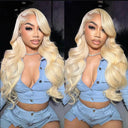 Blonde 613 HD Lace Frontal Body Wave Wig for Women