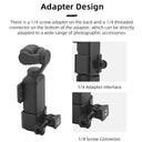 Versatile ABS Tripod Mount Adapter for DJI OSMO Pocket 3