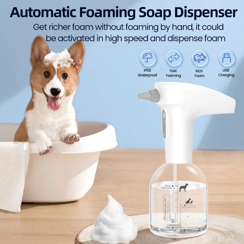 ROJECO Smart Pet Soap Dispenser: Hands-Free Foam Maker for Dogs & Cats  ourlum.com   