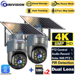 AI-Powered Solar Security Camera with Color Night Vision & Two-Way Intercom