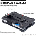 Badge Card Holder Carbon Fiber Wallet For Men Slim Design