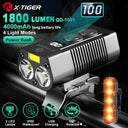 X-Tiger Bike Light Headlight Bicycle Lamp With Power Bank