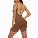 Seamless Bodysuit Shapewear for Women - Open Crotch Waist Trainer & Body Shaper