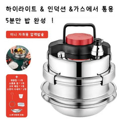 Compact Electric Pressure Cooker for Quick Rice Meals - 1.4L Guoba Pot for 1-2 People