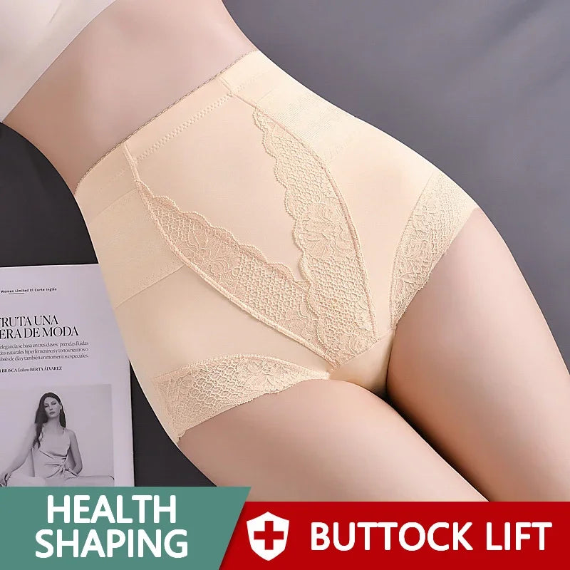 Seamless High Waist Tummy Control Shapewear for Women - Postpartum Belly Slimming Panty