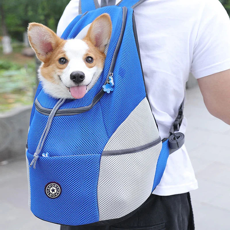 Pet Dog Carrier Backpack: Hands-Free Outdoor Travel Bag  ourlum.com   