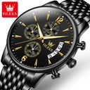 OLEVS Men's Pilot Watch Stylish Quartz Timepiece Water Resistant