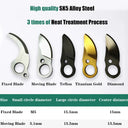 25mm Titanium Gold SK5 Alloy Steel Cutting Blade for Shears