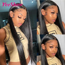 32 Inch HD Lace Front Peruvian Straight Human Hair Wig Luxury Edition