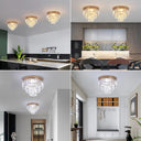 Crystal K9 Led Ceiling Lamp Modern Pendant Light Home Deco