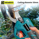 Cordless 30mm Brushless Electric Pruning Shears for Garden