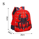 3D Cartoon Spider Kids Backpack Set for Boys Cute Bag