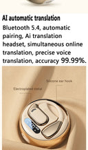 2025 New AI Translation Earbuds OWS Non In Ear Bluetooth 5.4