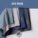 Ice Silk Men's Boxer Shorts Cool Breathable Underwear Set