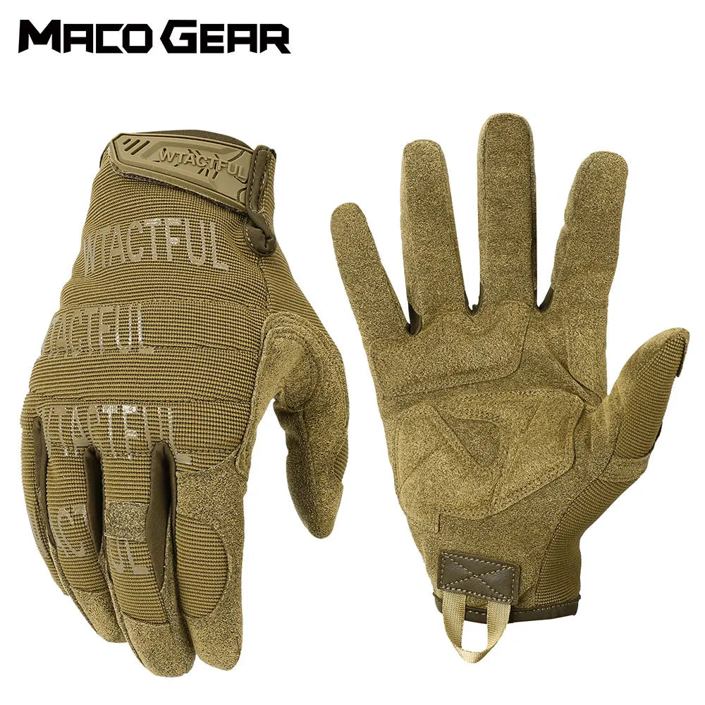 Outdoor Tactical Gloves Touch Screen Training Sport Climbing Shooting Hunting Riding Cycling Bike Full Finger Anti-Skid Mittens