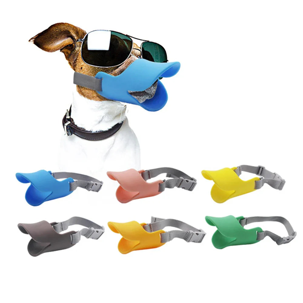 Dog Muzzle Silicone Duck Muzzle Mask for Pet Dogs Accessories