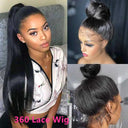 Premium 360 Lace Frontal Wig Brazilian Bone Straight Hair