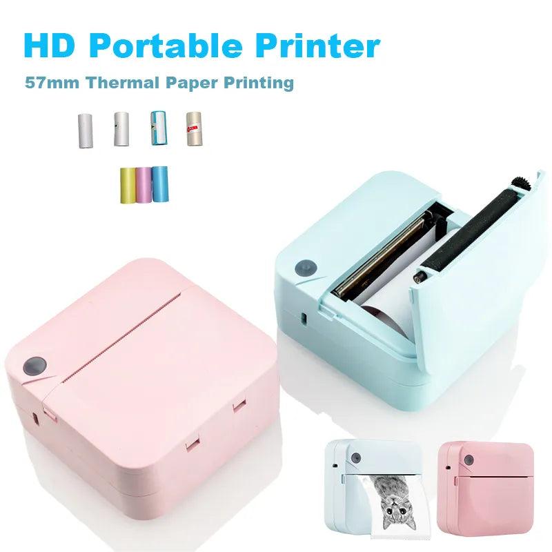 Wireless Bluetooth Mini Label Printer: Fun Print Portable Photo Maker  ourlum.com   