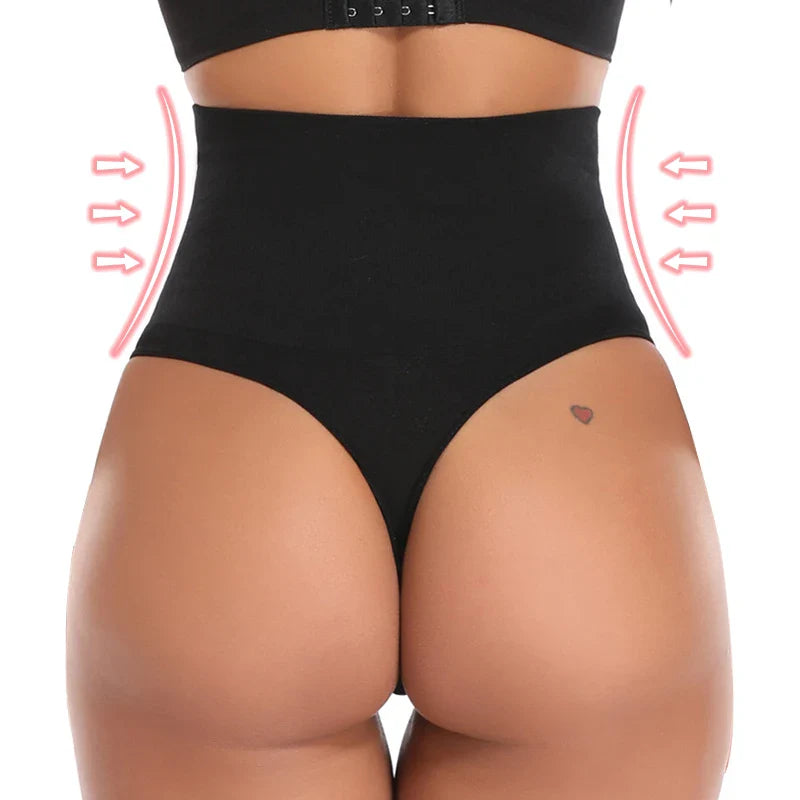 Seamless Tummy Control Thong Shapewear for Women - Invisible Body Shaper