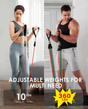 Ultimate 360lbs Resistance Bands Set For Home Gym Use