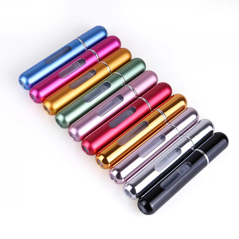 Mini Perfume Atomizer Bottle: Travel Essential & Stylish Spray Pump - Multiple Colors