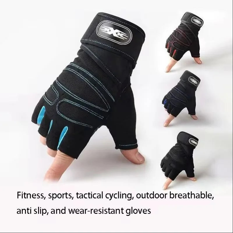 Fitness Gloves Half Finger Sports Tactics Cycling Outdoor Mountaineering Breathable and Wear Resistant Gloves