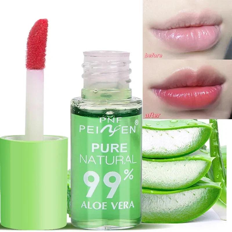 Color-Changing Aloe Vera Lipstick Lip Balm Lipgloss - Moisturizing and Waterproof Formula  ourlum.com   